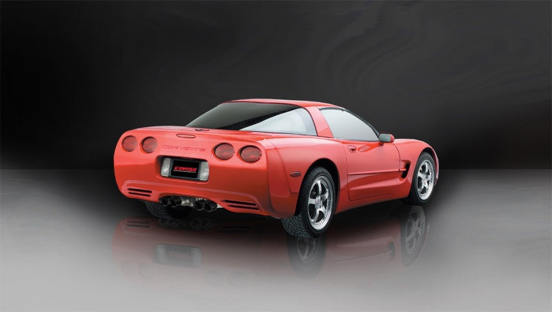 كورسا 97-04 شيفروليه كورفيت C5 Z06 5.7L V8 Xtreme عادم خلفي للمحور مع أطراف سوداء