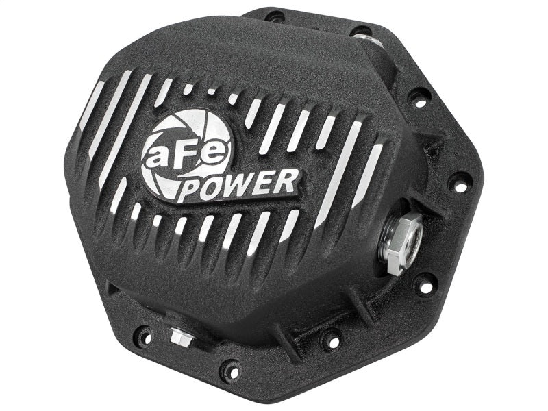 غطاء الترس التفاضلي الخلفي AFE (أسود مصقول؛ سلسلة Pro)؛ Dodge/RAM 94-14 Corporate 9.25 (12 مسمارًا)