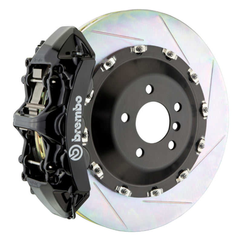 بريمبو 03-07 كايين/S/توربو Fr GT BBK 6Pis Cast 405x34 2pc Rotor Sloted Type1-Black