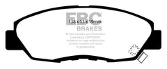 وسادات الفرامل الأمامية Greenstuff لسيارة Acura CL 2.2 EBC 97