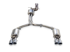 AWE Tuning Audi C7 A7 3.0T Touring Edition Exhaust - أطراف عادم كروم فضية رباعية المخرج
