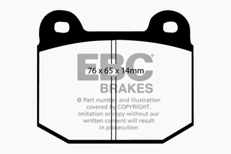 وسادات الفرامل الخلفية من Redstuff لسيارة Mitsubishi Lancer Evolution 2.0 Turbo EBC 99-03