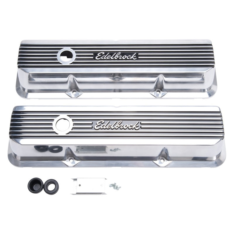 أغطية صمامات Edelbrock Elite II Ford FE 1958-76 مصقولة