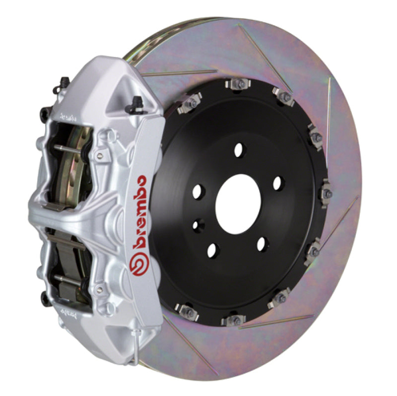 بريمبو 03-07 كايين/S/توربو Fr GT BBK 6Pis Cast 405x34 2pc Rotor Slotted Type1-Silver