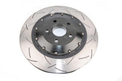 DBA 02-10 WRX / 13+ FR-S / 13+ BRZ Premium Front Slotted 5000 Series دوار مكون من قطعتين مع قبعة سوداء