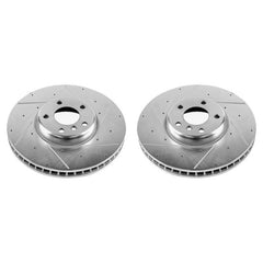 Power Stop 10-17 BMW 535i GT Front Evolution Drilled & Slotted Rotors - Pair