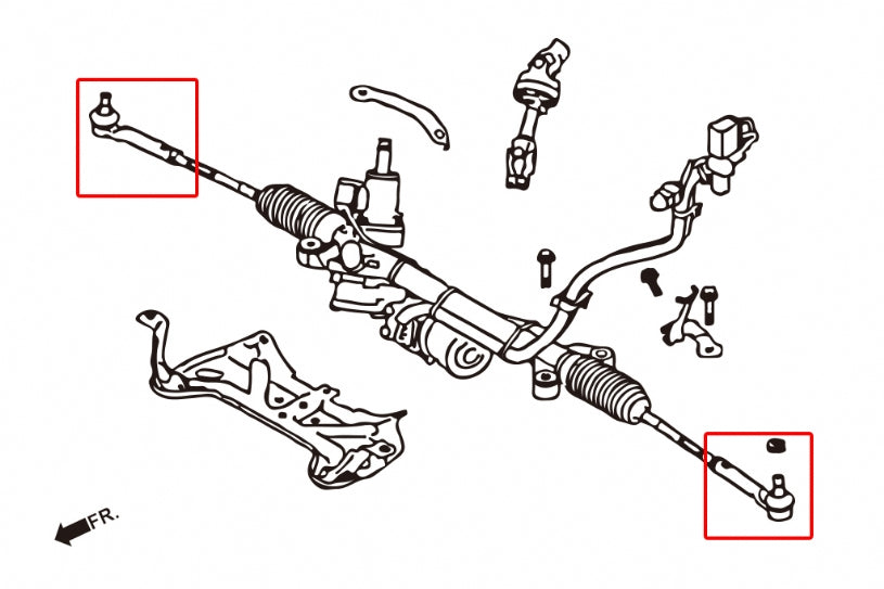Hardrace Tie Rods End for Toyota Subaru BRZ / GR86 / GT86
