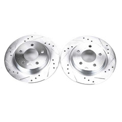 Power Stop 04-13 Mazda 3 Rear Evolution Drilled & Slotted Rotors - Pair