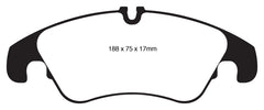 EBC 11 Audi A6 2.0 Turbo Greenstuff Front Brake Pads