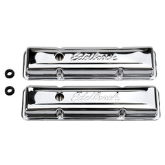 غطاء صمام Edelbrock Signature Series Chevrolet 1959-1986 262-400 CI V8 Low Chrome