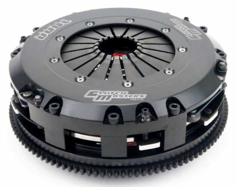 مجموعة قابض Clutch Masters 2023 Toyota Supra MK5 3.0L Turbo 6-Speed ​​FX1000 Twin Disc Clutch Kit مع دولاب الموازنة المصنوع من الألومنيوم