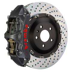 إطارات Brembo 14-20 F-Type S (بدون دفع خلفي) Fr GTS BBK 6Pist Cast 405x34 2pc Rotor Drilled-Black HA