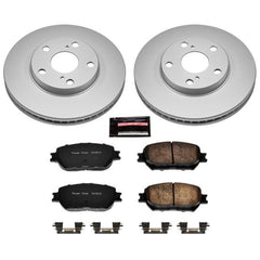 Power Stop 02-06 Toyota Camry Front Z17 Evolution Geomet Coated Brake Kit