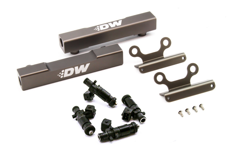 مجموعة ترقية سكة الوقود العلوية من DeatschWerks 02+ Subaru WRX / 07+ STI/LGT مع حاقنات 1200cc