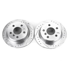 Power Stop 14-19 Mini Cooper Rear Evolution Drilled & Slotted Rotors - Pair