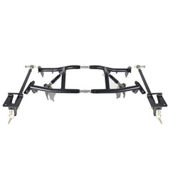 إطار Ridetech 70-81 GM F-Body Bolt-On 4-Link مع قضبان ضبط مزدوجة ومفاصل R وحامل وأدوات أخرى