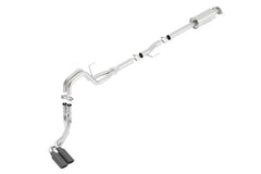 بورلا 15-16 فورد F-150 3.5 لتر EcoBoost Ext. Cab Std. Black Chrome CB Exhaust ATAK Truck Side Exit