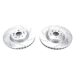 Power Stop 16-17 Mercedes-Benz GLE300d Front Evolution Drilled & Slotted Rotors - Pair