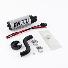مضخة وقود داخل الخزان من DeatschWerks 85-97 Ford Mustang DW300 320 LPH مع مجموعة التثبيت
