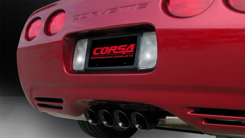 كورسا 97-04 شيفروليه كورفيت C5 Z06 5.7 لتر V8 عادم خلفي رياضي أسود