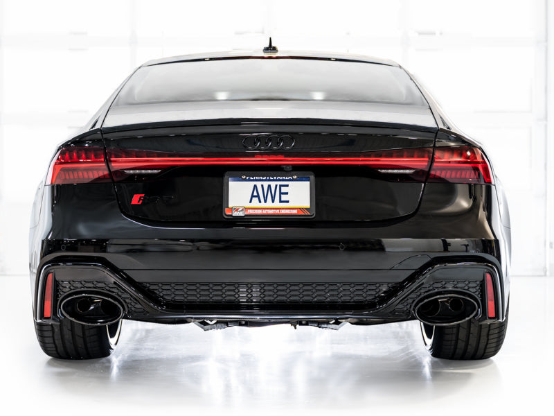 AWE Tuning 21-23 Audi C8 RS6/RS7 SwitchPath Cat-back Exhaust Tips - Diamond Black