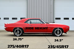 زوج نوابض لولبية منخفضة السرعة من Ridetech لسيارة Camaro 67-69 Small Block StreetGRIP
