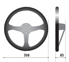 Sparco Steering Wheel L575 Monza Suede