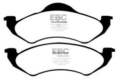 وسادات الفرامل الأمامية من Yellowstuff لسيارة دودج داكوتا 2WD 2.5 EBC 99