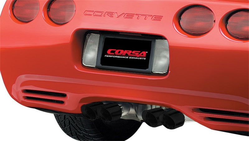 كورسا 97-04 شيفروليه كورفيت C5 Z06 5.7L V8 Xtreme عادم خلفي للمحور مع أطراف سوداء