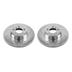 Power Stop 03-05 Land Rover Range Rover Front Evolution Drilled & Slotted Rotors - Pair