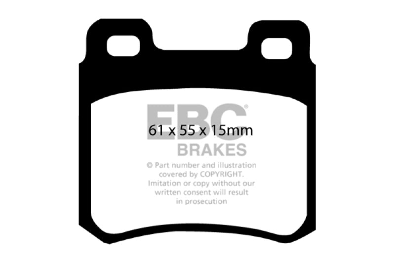 وسادات الفرامل الخلفية من Redstuff لسيارة Mercedes-Benz C220 (W202) 2.2 EBC 94-95