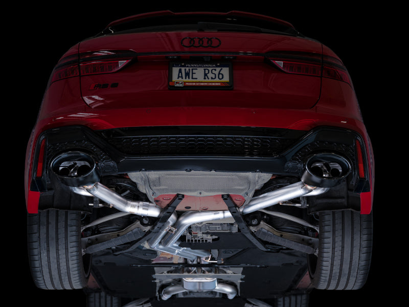 AWE Tuning 21-23 Audi C8 RS6/RS7 SwitchPath Cat-back Exhaust Tips - Diamond Black