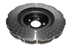 مجموعة DBA 15-20 Ford Mustang GT Perf (دوار أمامي 380 مم) دوار أمامي مثقوب بشكل عرضي من سلسلة 4000