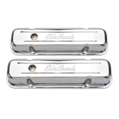 غطاء صمام Edelbrock Signature Series Pontiac 1962-1979 301-455 CI V8 Tall Chrome