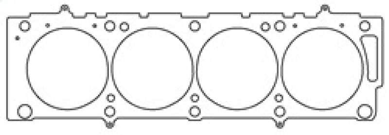 حشية رأس المحرك Cometic Ford FE 352-428 مقاس 111.76 مم وقطر 0.060 بوصة MLS-5