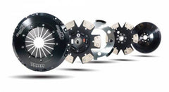 مجموعة قابض Clutch Masters 2023 Toyota Supra MK5 3.0L Turbo 6-Speed ​​FX1000 Twin Disc Clutch Kit مع دولاب الموازنة المصنوع من الألومنيوم