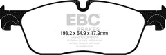 وسادات الفرامل الأمامية Greenstuff لسيارة جاكوار F-Pace 2.0L TD (180) EBC 2016+