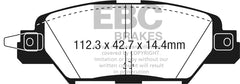 وسادات الفرامل الخلفية Greenstuff لسيارة Mazda CX-5 2.0L موديل 2016 من EBC