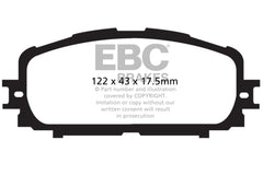 وسادات الفرامل الأمامية Greenstuff لسيارة Toyota Yaris 1.5 EBC 12+