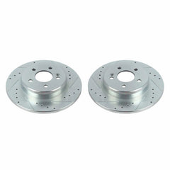 Power Stop 17-18 Mercedes-Benz C300 Rear Evolution Drilled & Slotted Rotors - Pair