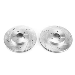 Power Stop 2019 Subaru Crosstrek Front Evolution Drilled & Slotted Rotors - Pair