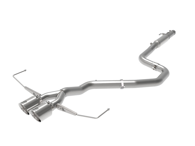عادم aFe Takeda Cat-Back 19-20 Hyundai Veloster 304SS ذو طرفين مصقولين