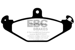 EBC 92-00 Dodge Viper 8.0 Bluestuff Rear Brake Pads