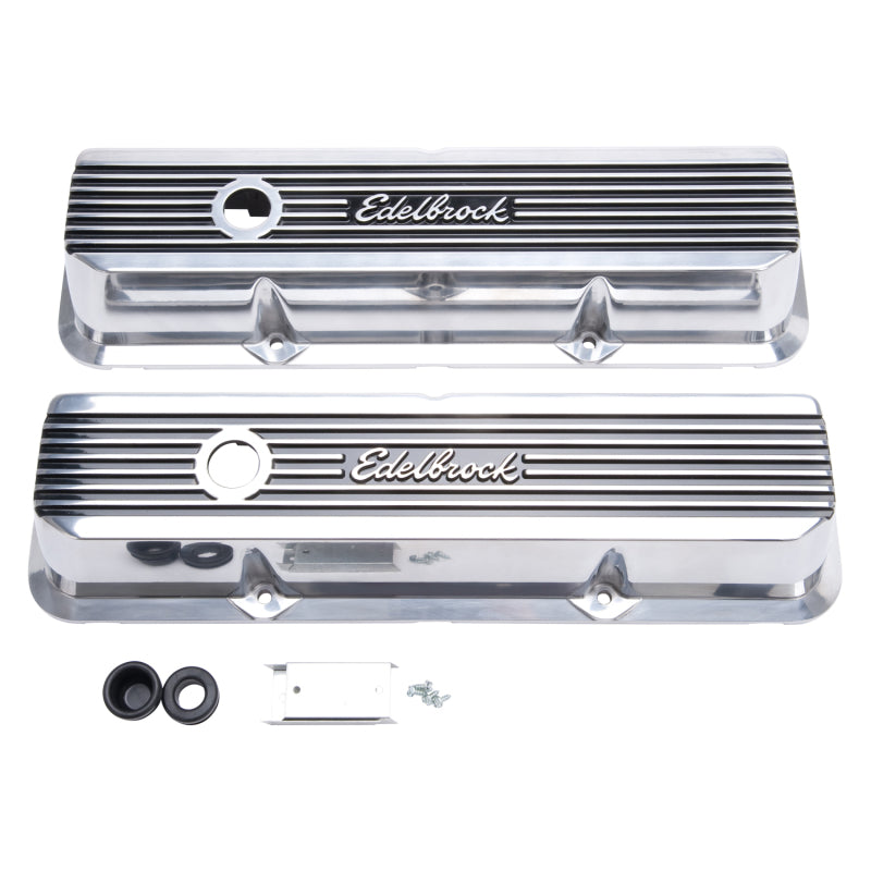 أغطية صمامات Edelbrock Elite II Ford FE 1958-76 مصقولة