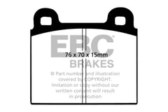 وسادات الفرامل الأمامية Greenstuff EBC 68-72 Alfa Romeo 1750 1.75
