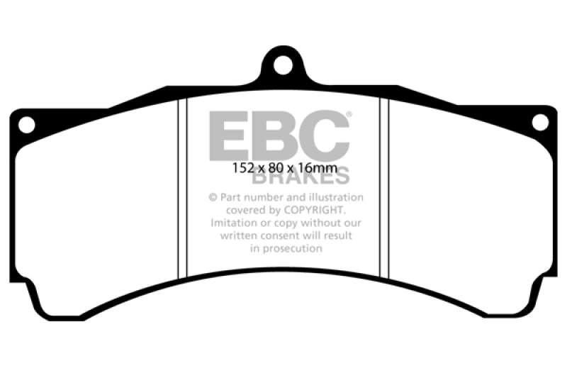 وسادات فرامل الأداء Yellowstuff من EBC