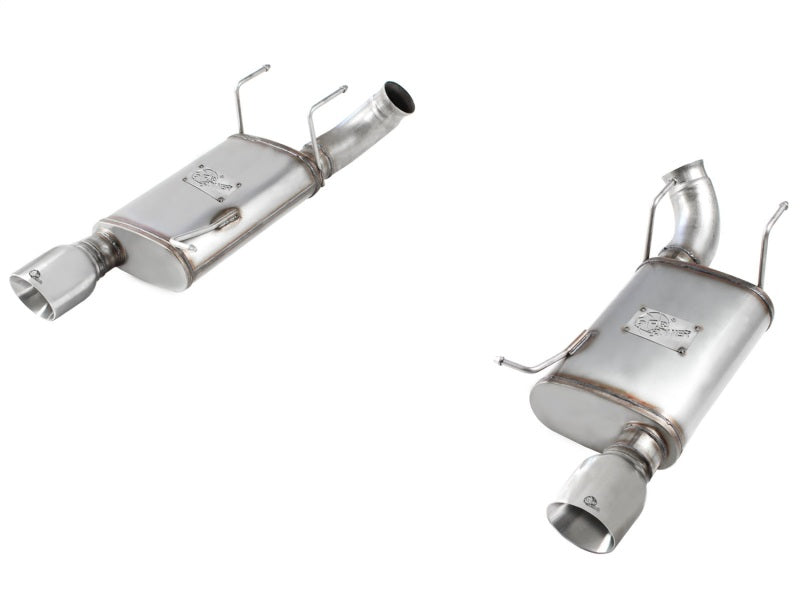 عادم aFe MACHForce XP 11-14 Ford Mustang GT V8-5.0L 3in. SS Axle-Back مع أطراف مصقولة
