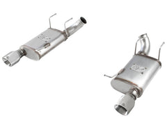 عادم aFe MACHForce XP 11-14 Ford Mustang GT V8-5.0L 3in. SS Axle-Back مع أطراف مصقولة