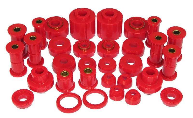 Prothane 6-2004 Total Polyurethane Bushing Kit – Red, For 1965-1966 Ford Mustang Front & Rear Suspension