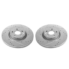 Power Stop 12-18 Volvo S60 Front Evolution Drilled & Slotted Rotors - Pair